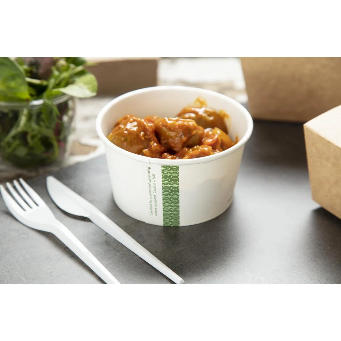 Vegware Compostable Hot Food Pots 340ml / 12oz (Pack of 500) - Image 8