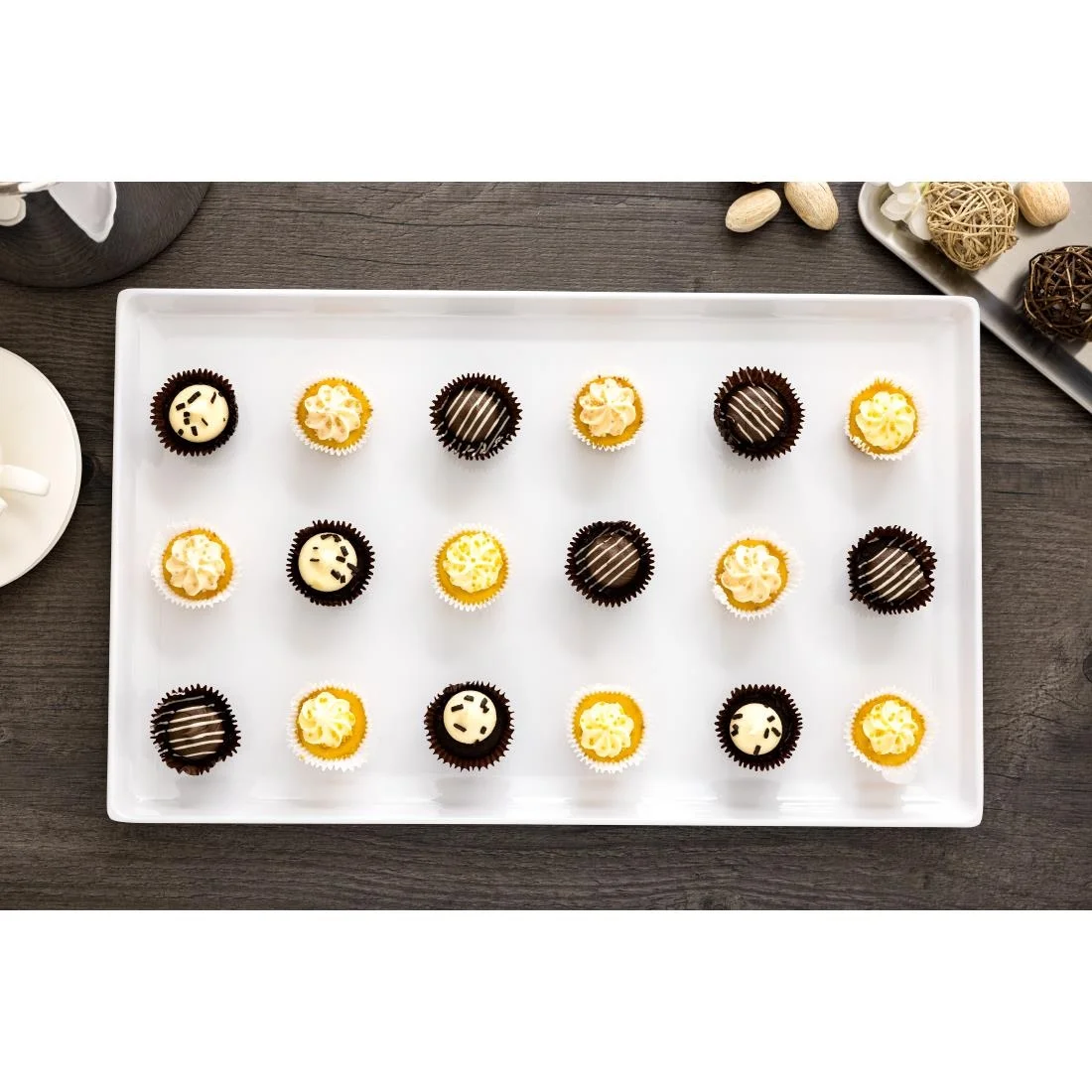 APS Float White Melamine Tray GN 1/1 - Image 8