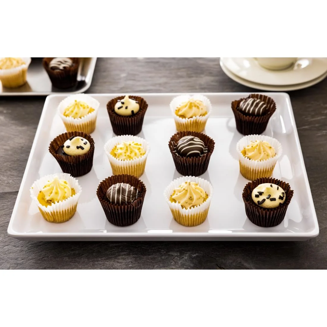 APS Float White Melamine Tray GN 1/2 - Image 8
