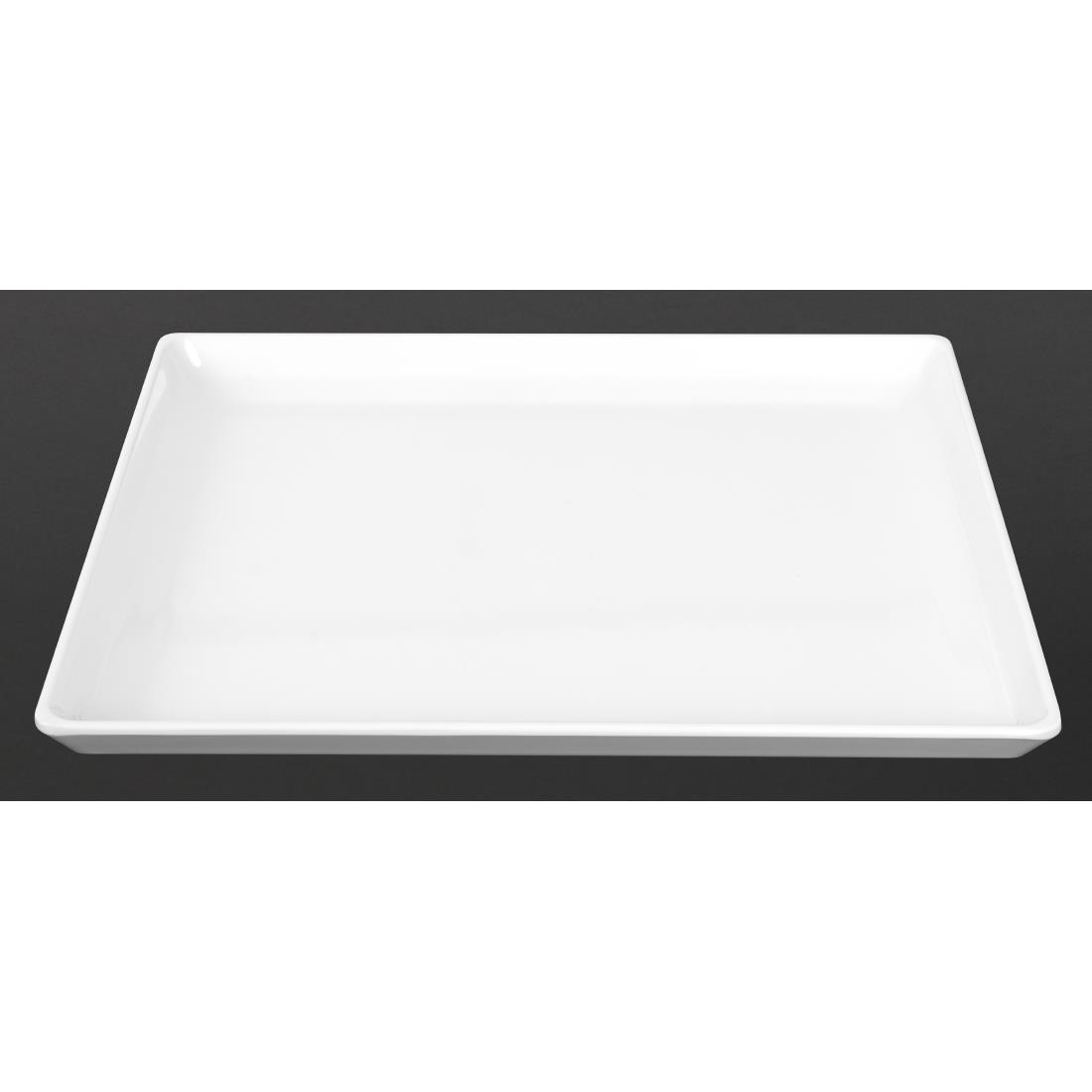 APS Float White Melamine Tray GN 1/2