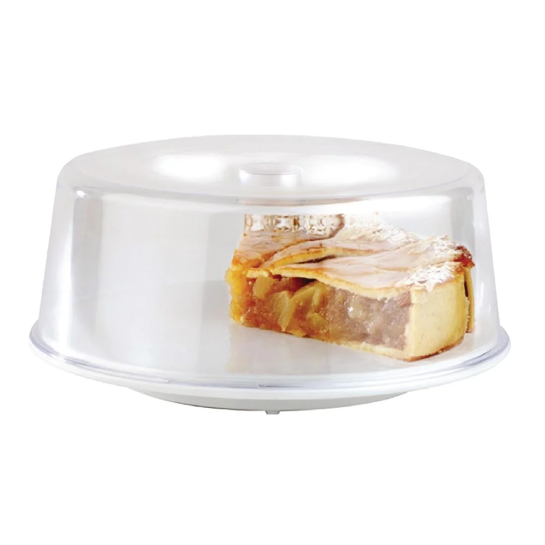 APS Pure Melamine White Cake Platter - Image 2