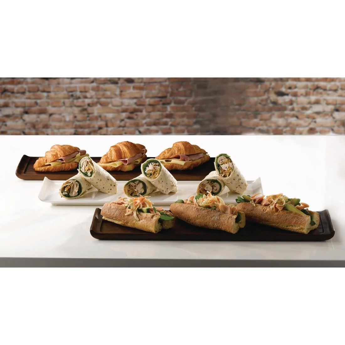Churchill Alchemy Wooden Solid Wood Tray 460 x 100mm - Image 2