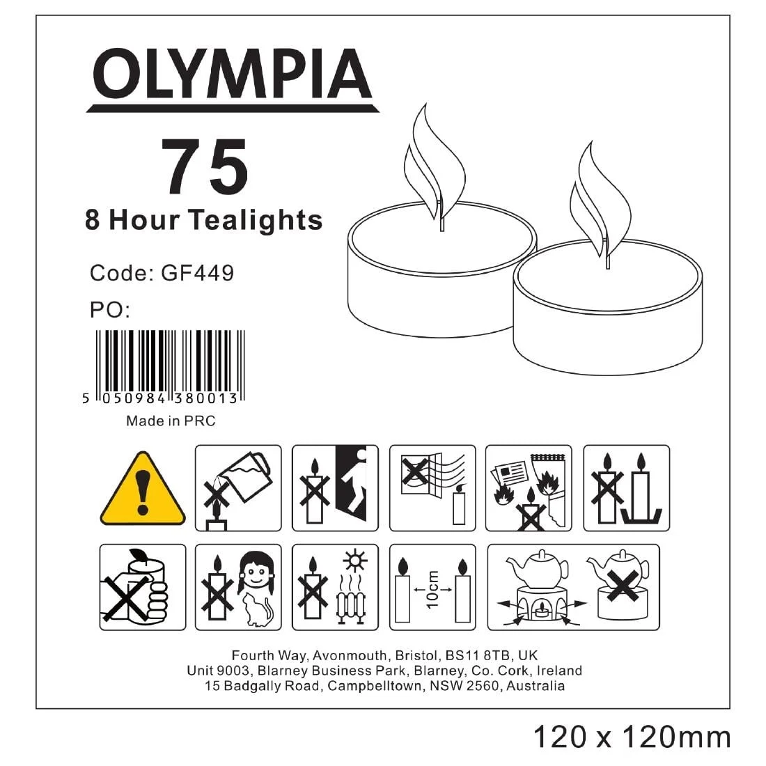 Olympia 8 Hour Tealights - Image 2