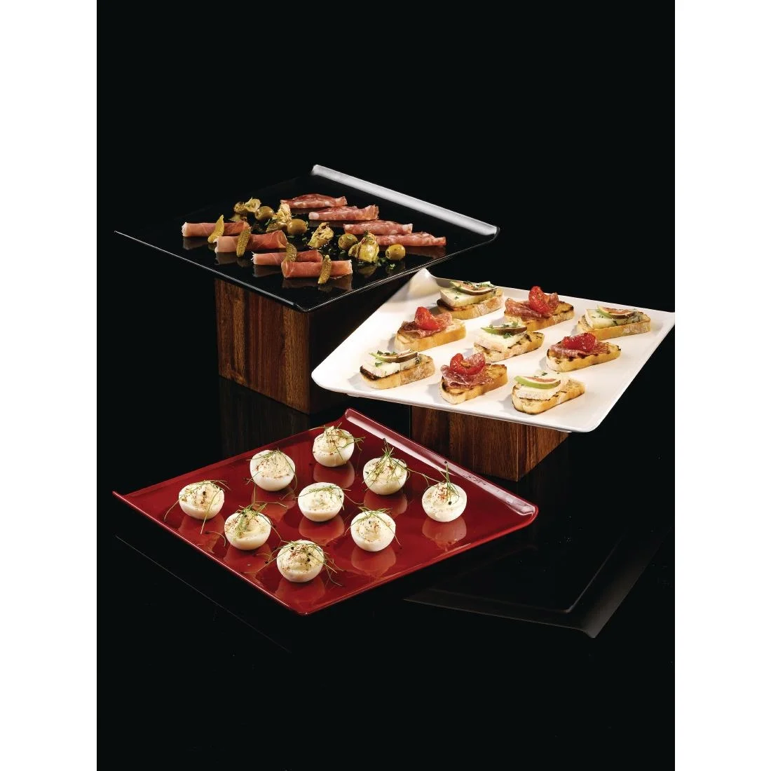 Churchill Alchemy Melamine Square Trays 303mm - Image 3