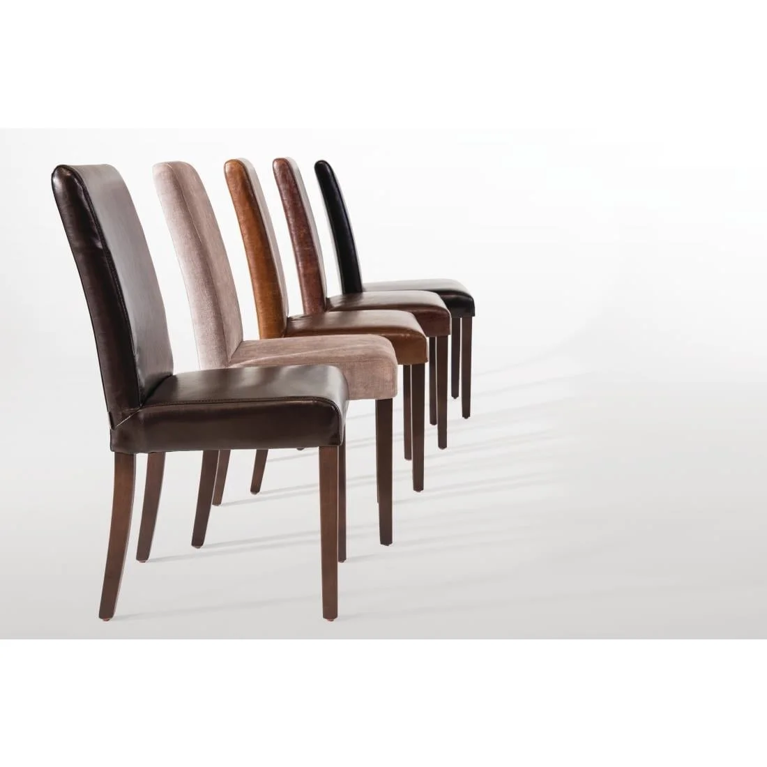 Bolero Faux Leather Dining Chair Antique Tan (Pack of 2) - Image 3
