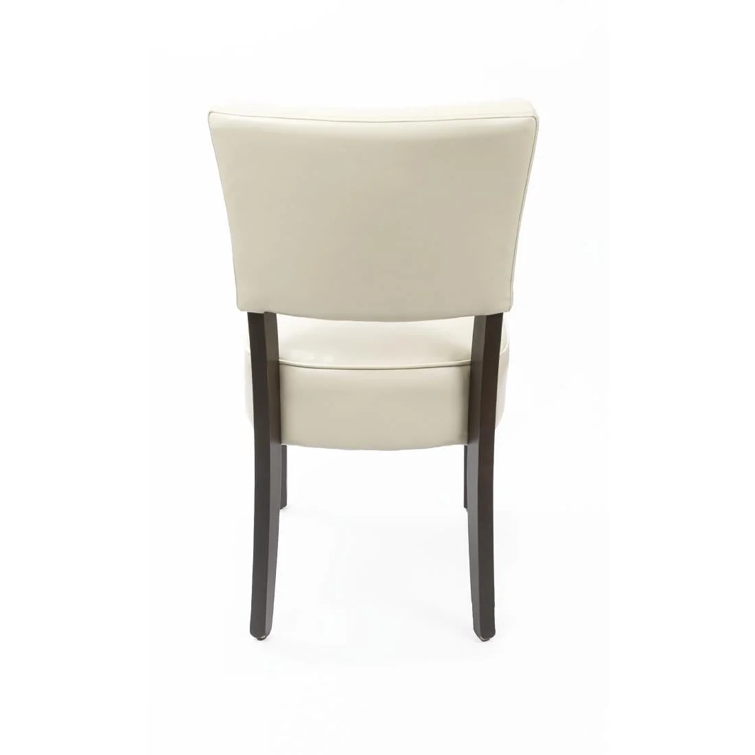 Bolero Chunky Faux Leather Chairs Cream (Pack of 2) - Image 3