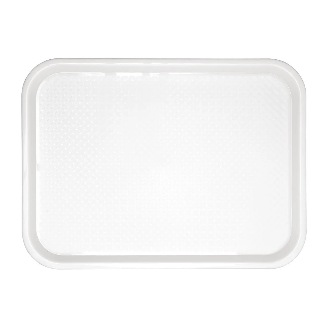 Kristallon Plastic Fast Food Tray White Medium
