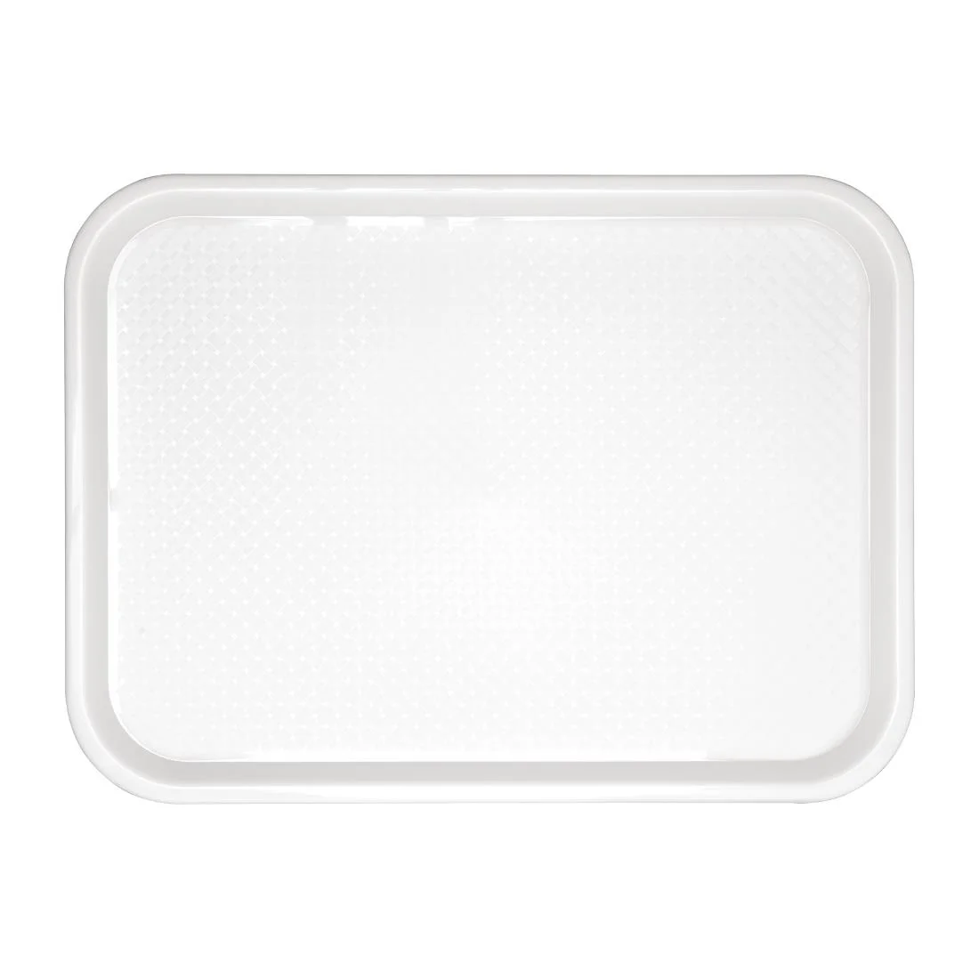 Kristallon Plastic Fast Food Tray White Large