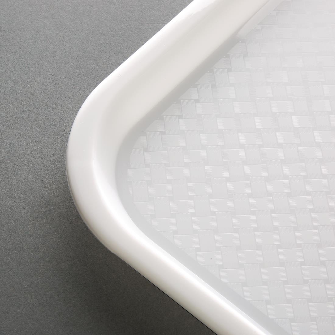 Kristallon Plastic Fast Food Tray White Large