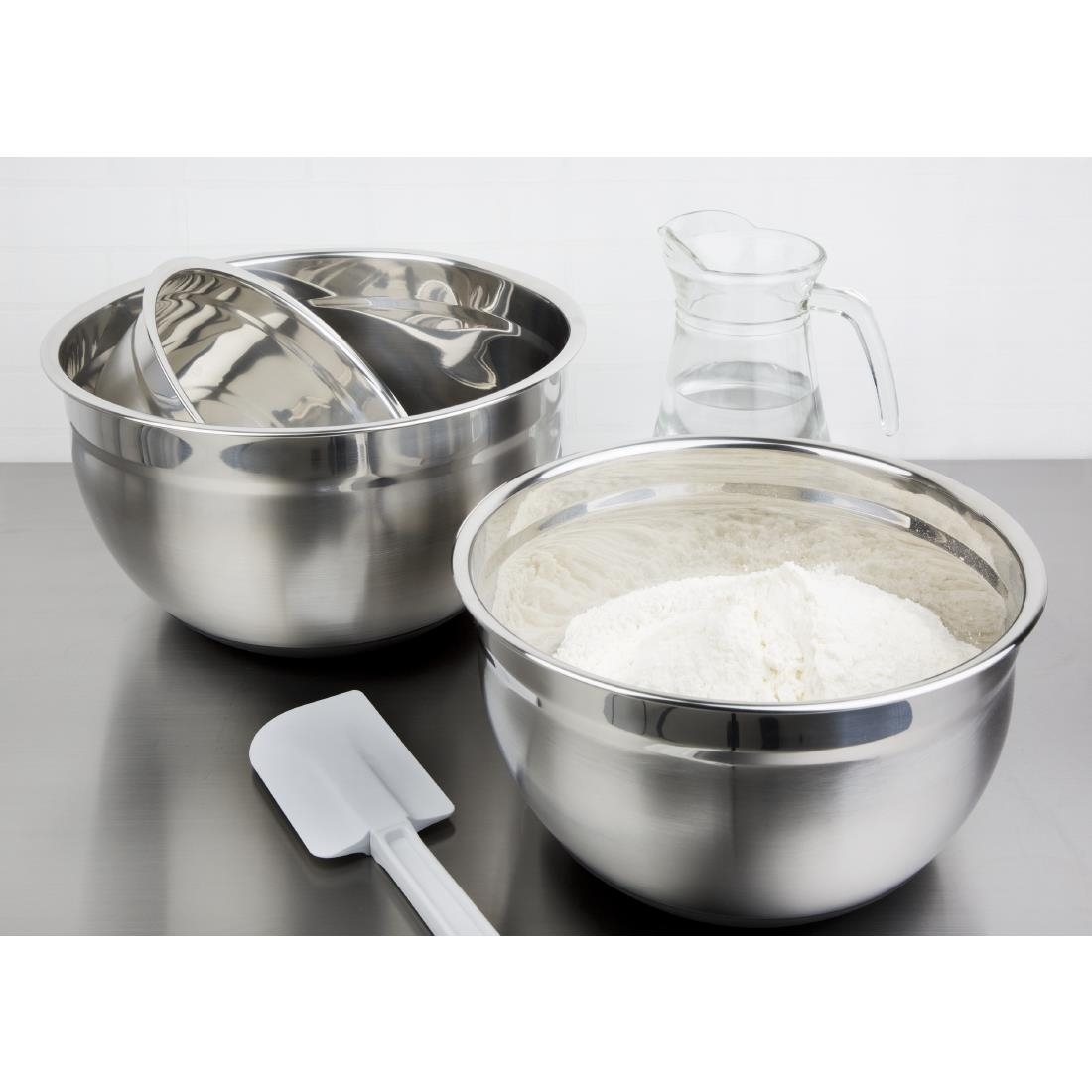 Vogue Stainless Steel Bowl with Silicone Base 3Ltr