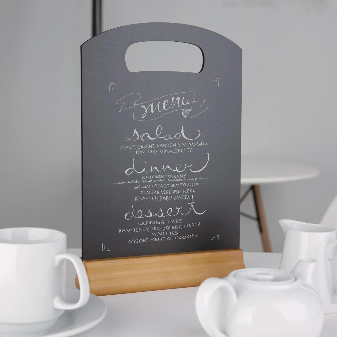 Olympia Freestanding Table Top Blackboard 315 x 212mm - Image 8