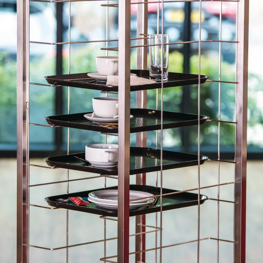 Craven Steel Tray Clearing Trolley - Image 2