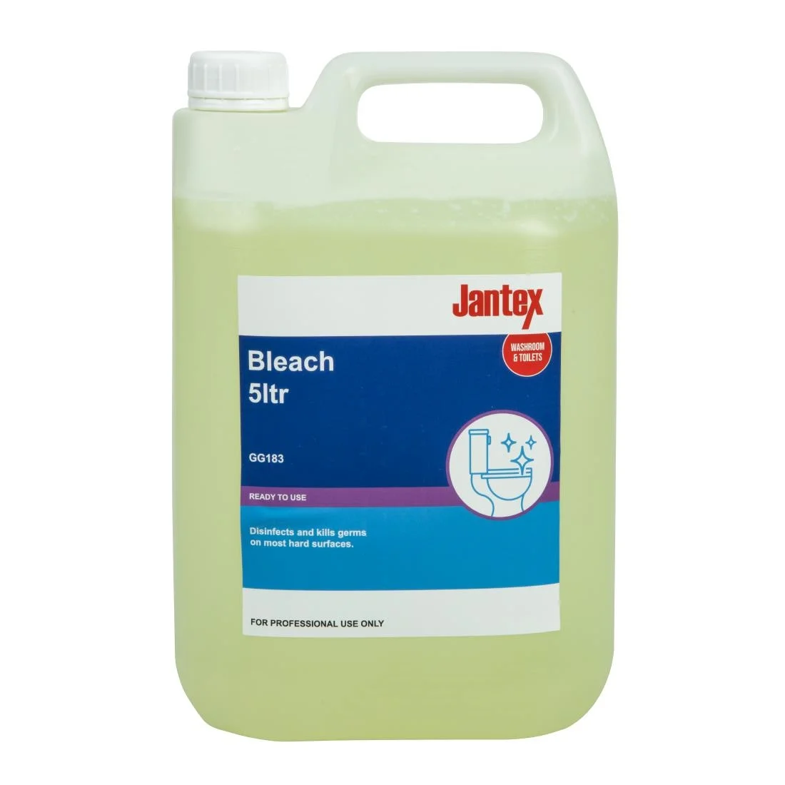 Jantex Sodium Hypochlorite Bleach 5 Litre