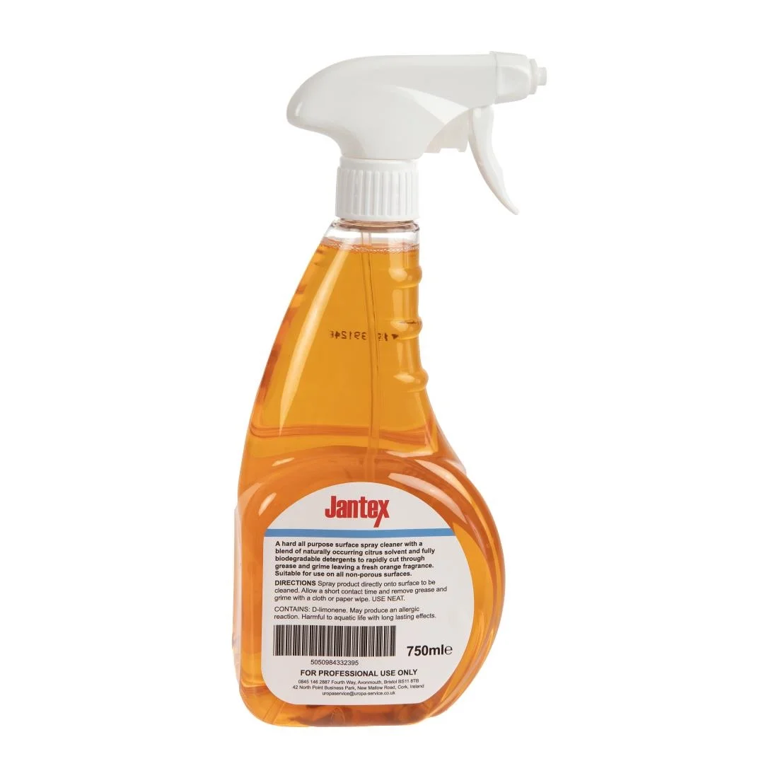 Jantex Multi Purpose Orange Based Citrus Cleaner and Degreaser 750ml - Image 3