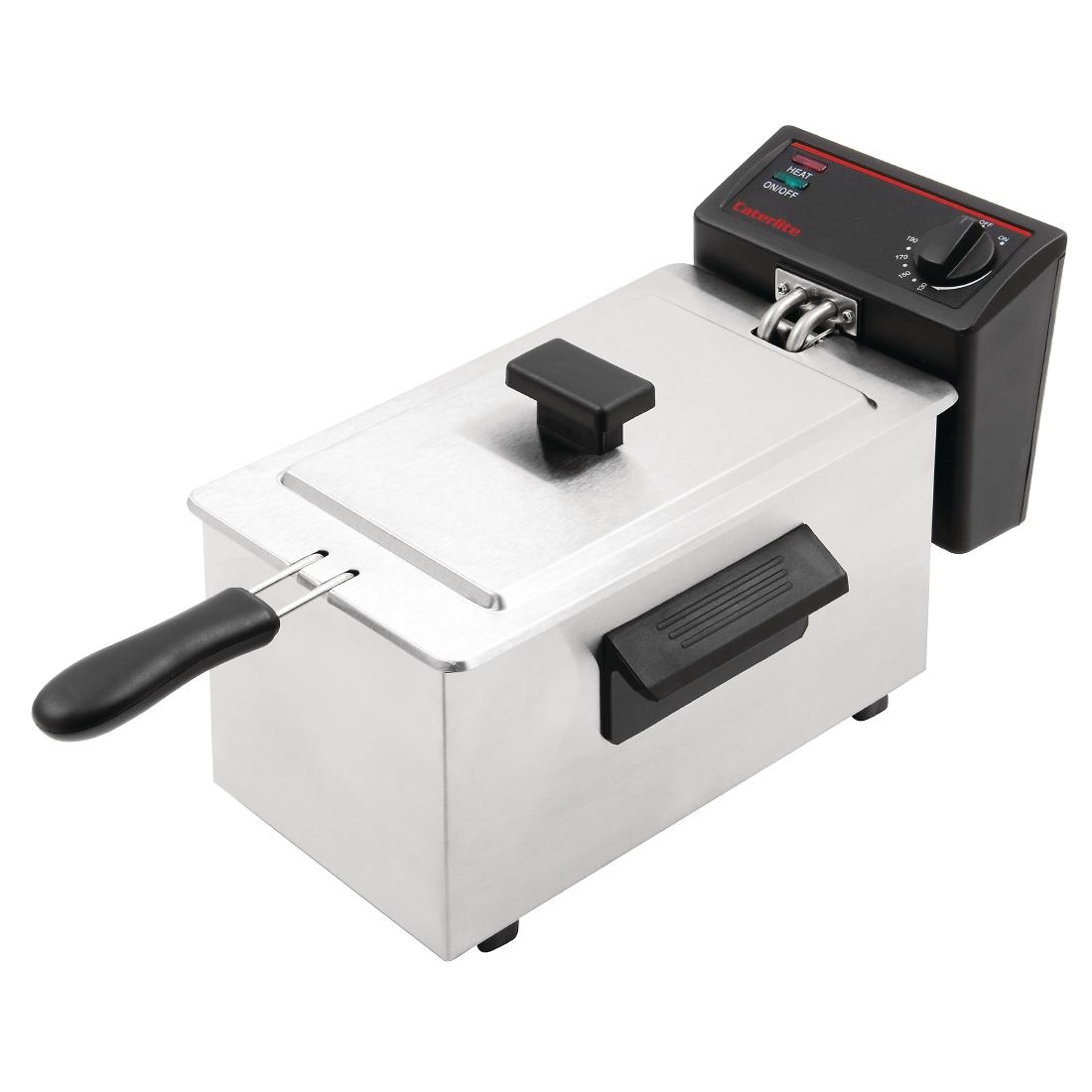 Caterlite Light Duty Single Tank Countertop Fryer 3.5Ltr