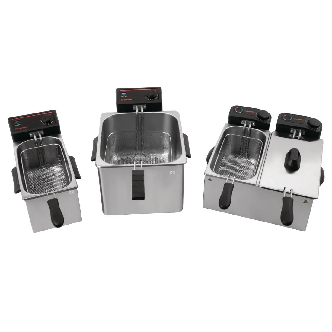 Caterlite Light Duty Double Tank Countertop Fryer 2 x 3.5Ltr - Image 2