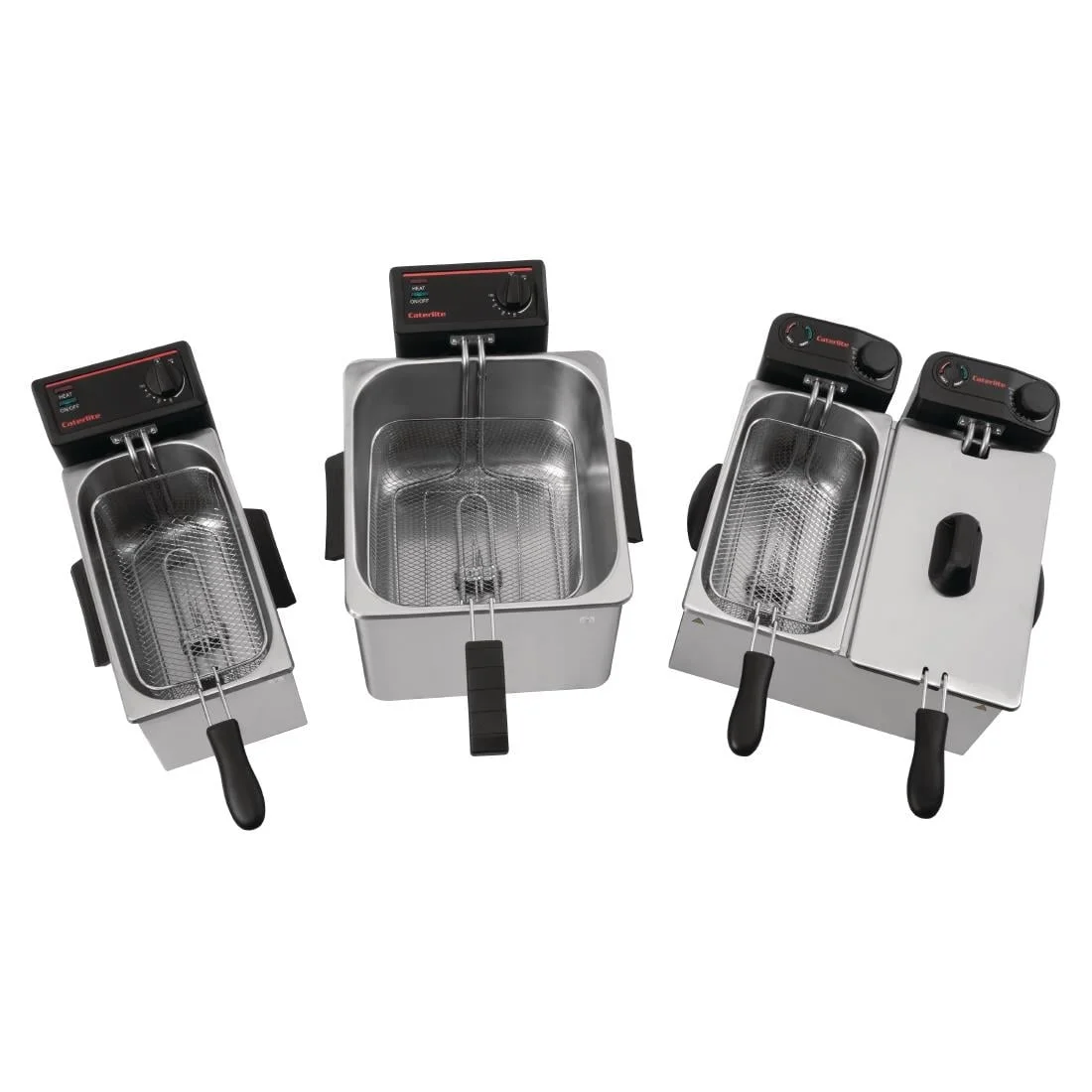 Caterlite Light Duty Double Tank Countertop Fryer 2 x 3.5Ltr - Image 3
