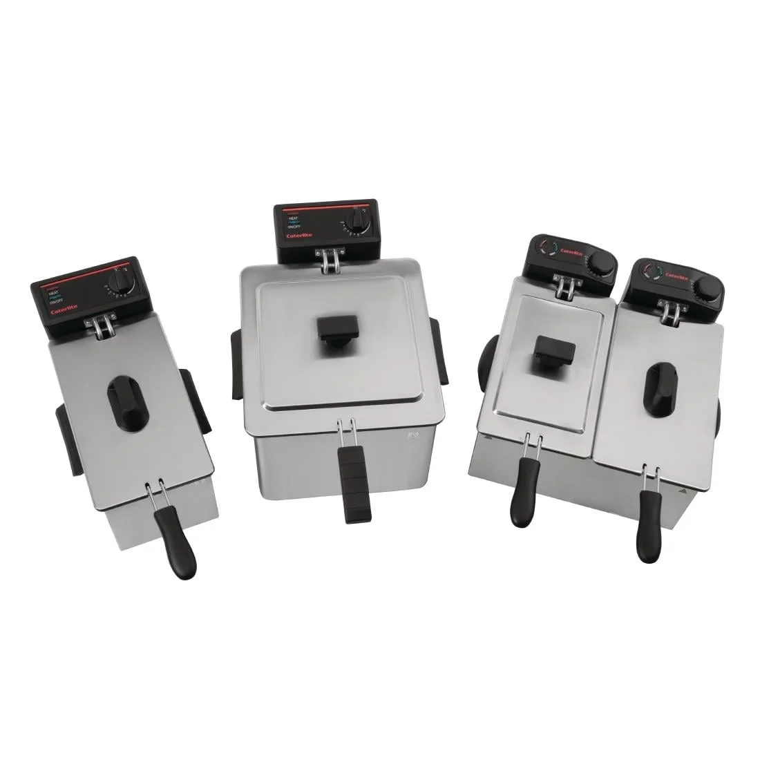 Caterlite Light Duty Double Tank Countertop Fryer 2 x 3.5Ltr - Image 4