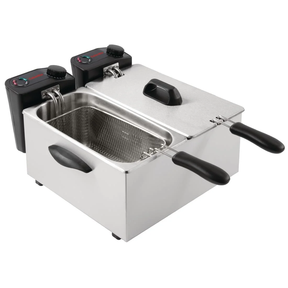 Caterlite Light Duty Double Tank Countertop Fryer 2 x 3.5Ltr - Image 5