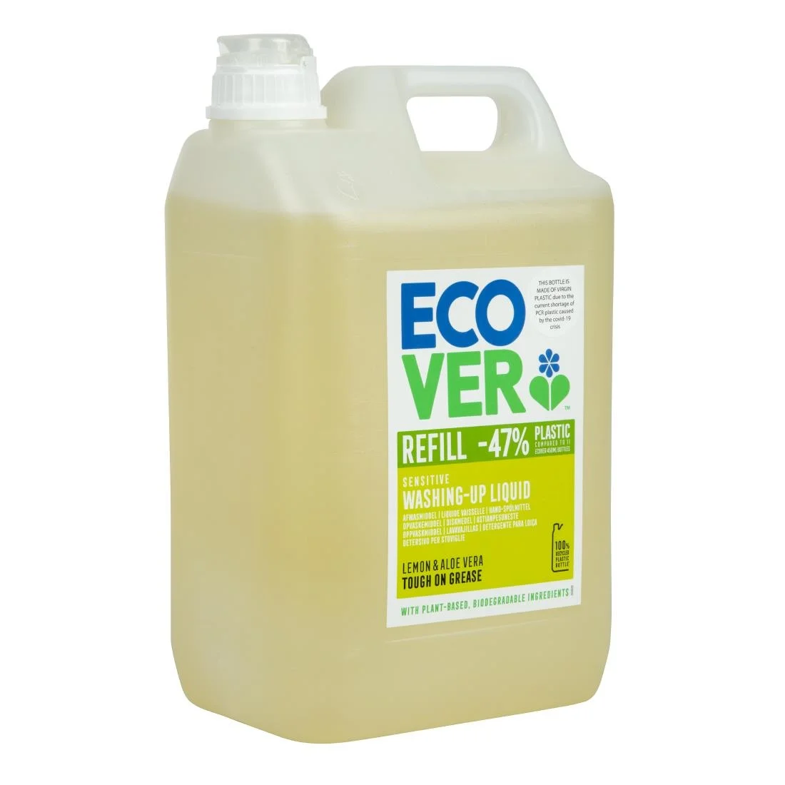 Ecover Lemon and Aloe Vera Washing Up Liquid 5 Litre - Image 6