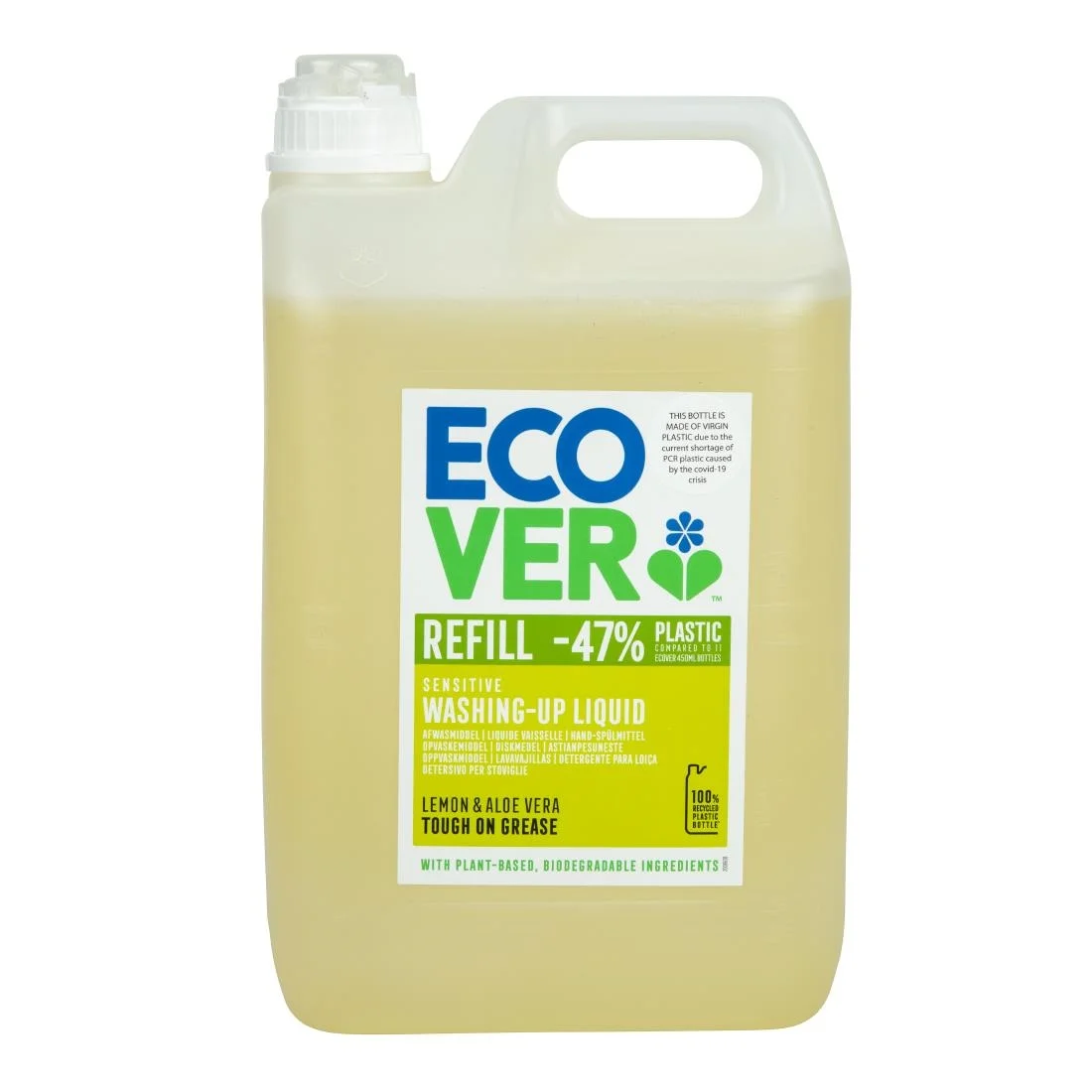Ecover Lemon and Aloe Vera Washing Up Liquid 5 Litre