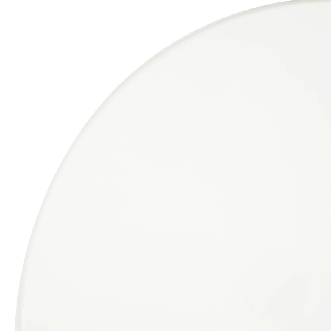 Bolero Pre-drilled Round Tabletop White 600mm - Image 3