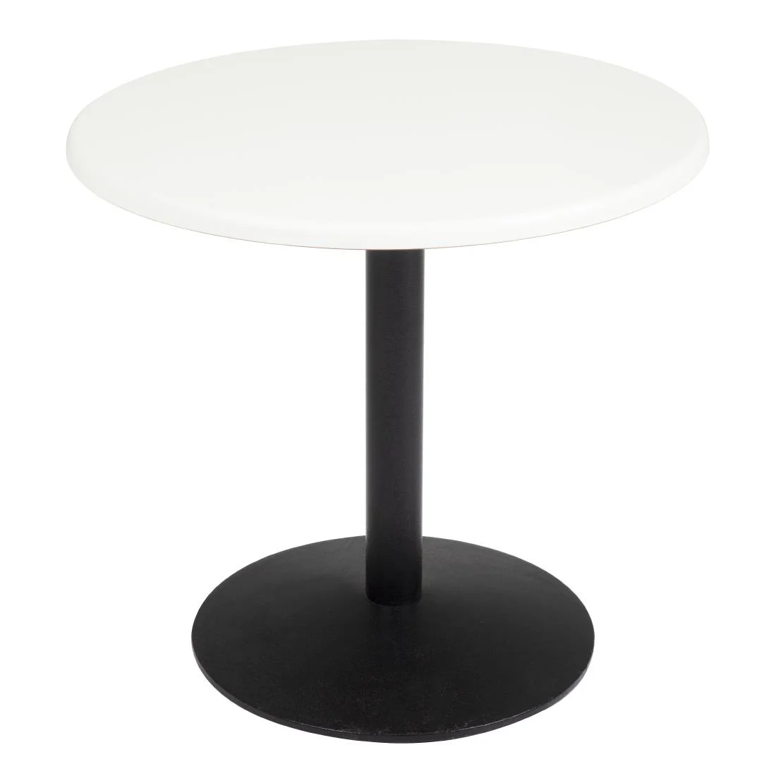 Bolero Pre-drilled Round Tabletop White 600mm - Image 6