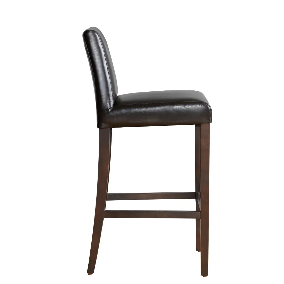 Bolero Faux Leather High Bar Stool Brown (Single) - Image 6