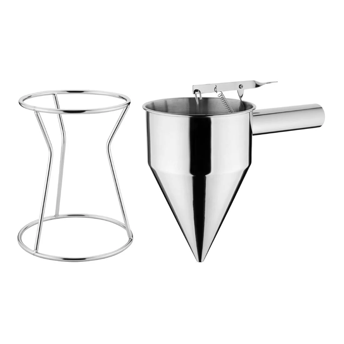 Vogue Stainless Steel Piston Funnel 1.3ltr - Image 3