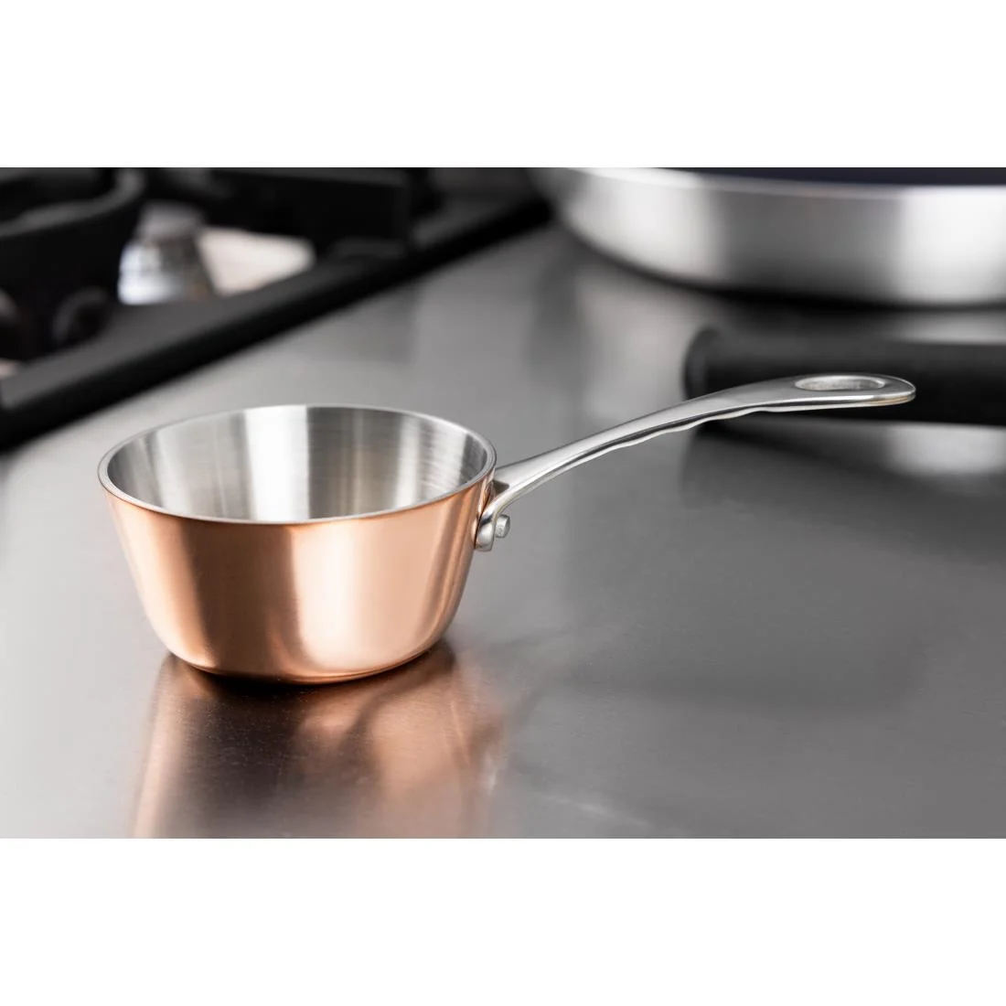 Vogue Mini Copper Tri Wall Saute Pan 85mm - Image 8