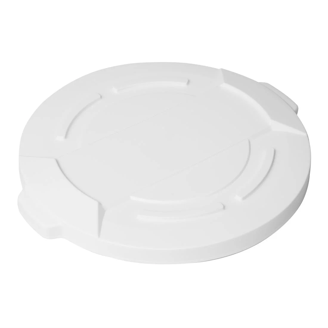 Vogue White Round Container Bin Lid Large