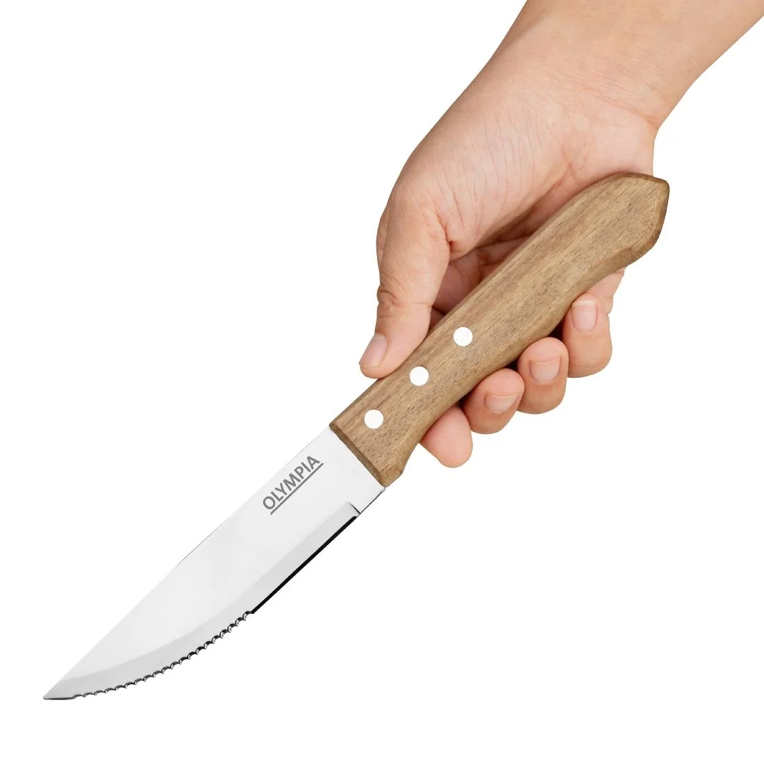 Jumbo Steak Knives Rosewood Handle 250mm - Image 2