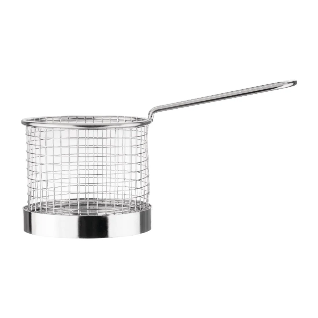 Olympia Chip Basket round with Handle 95mm - Image 2