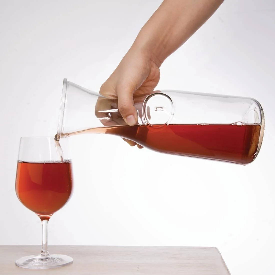 Olympia Glass Carafe 1Ltr - Image 6