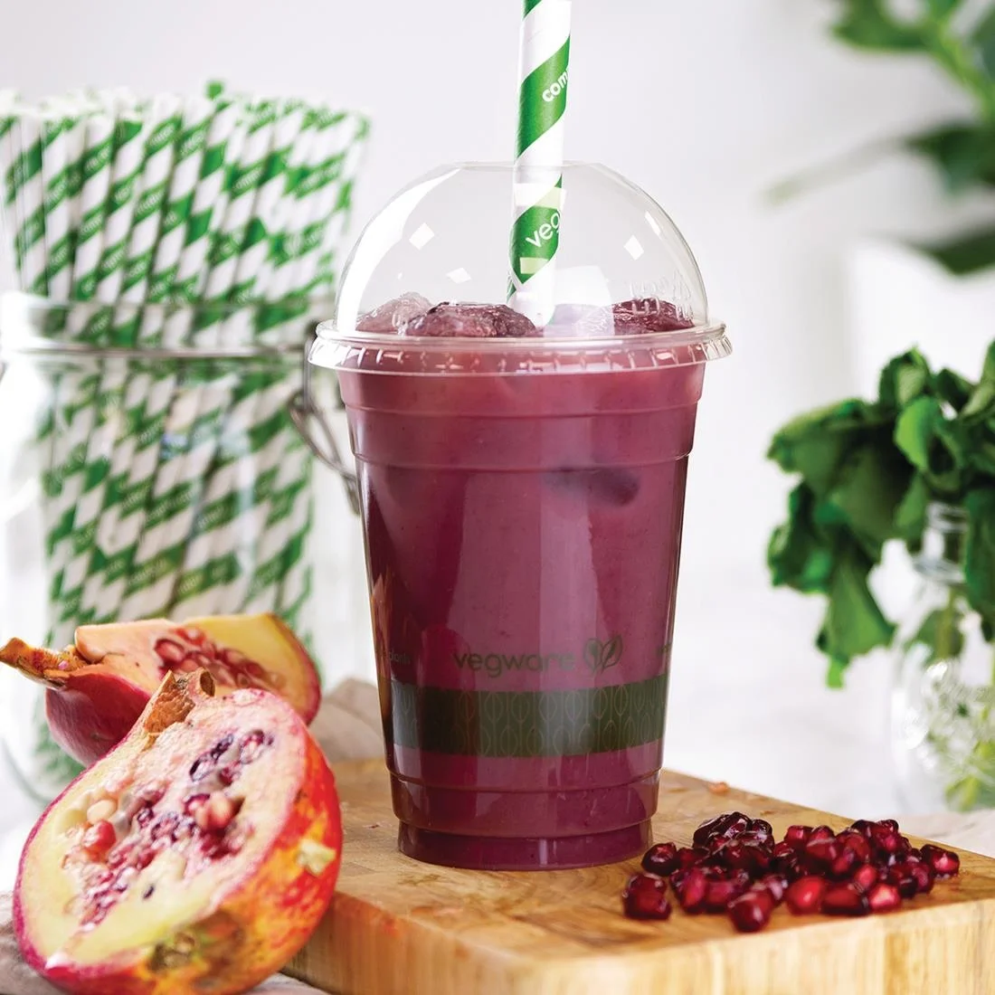 Vegware Compostable Cold Cup Domed Lids 340ml / 12oz and 455ml / 16oz (Pack of 1000) - Image 9