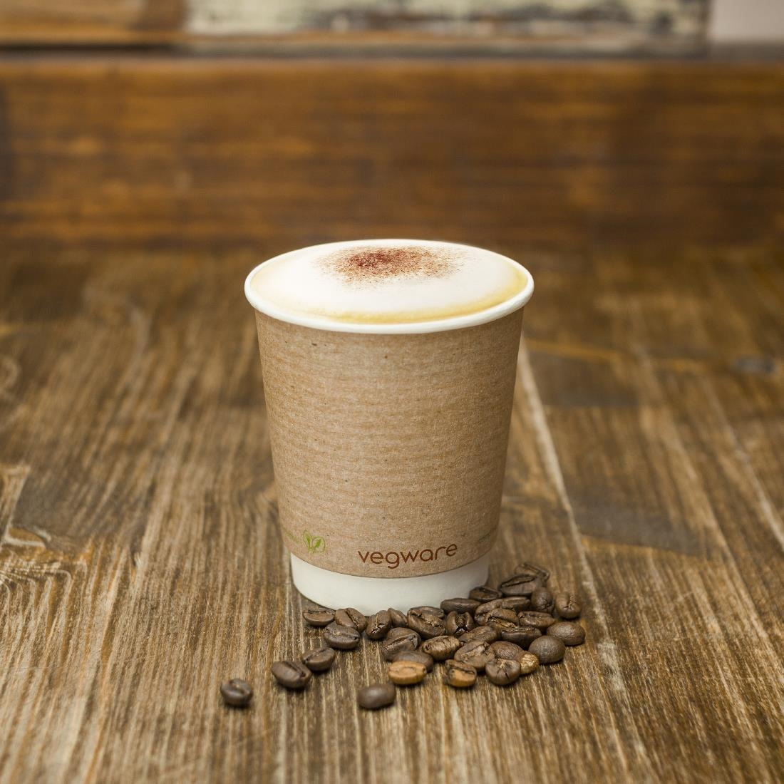 Vegware Compostable Disposable Hot Cups 225ml / 8oz