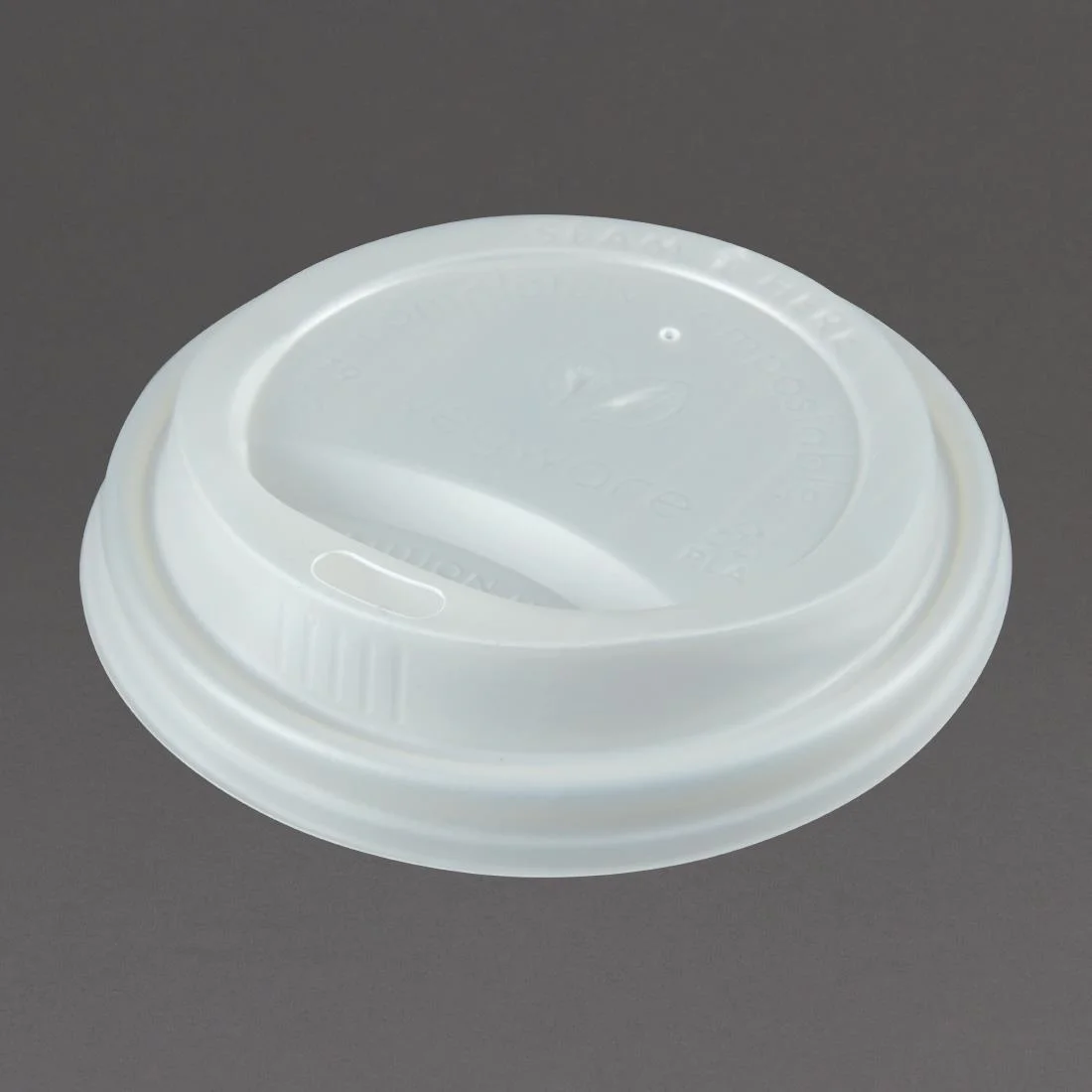 Vegware Compostable Coffee Cup Lids 225ml / 8oz (Pack of 1000) - Image 3