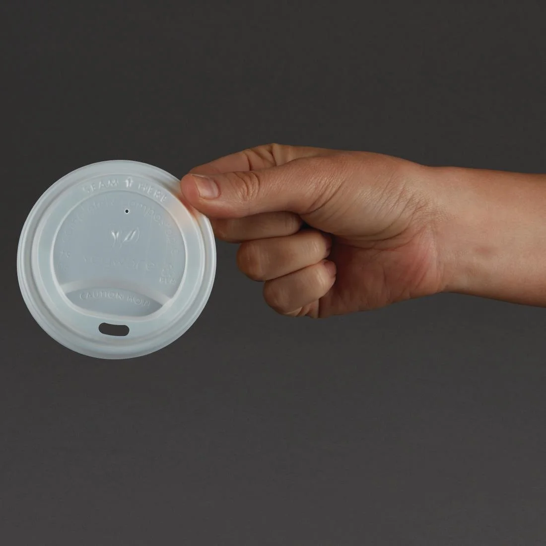 Vegware Compostable Coffee Cup Lids 225ml / 8oz (Pack of 1000) - Image 4