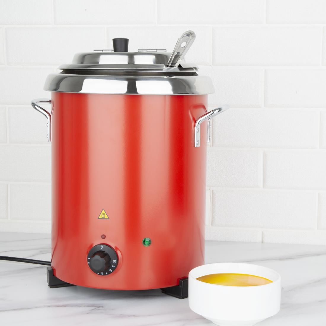 Buffalo Red Soup Kettle with Handles