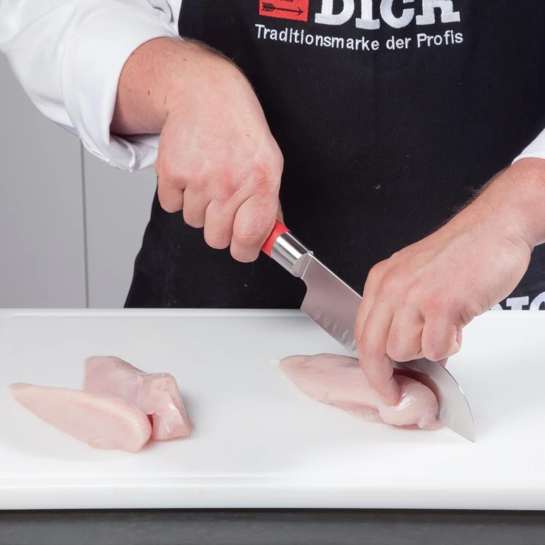 Dick Red Spirit Fluted Santoku Knife 18cm - Image 3