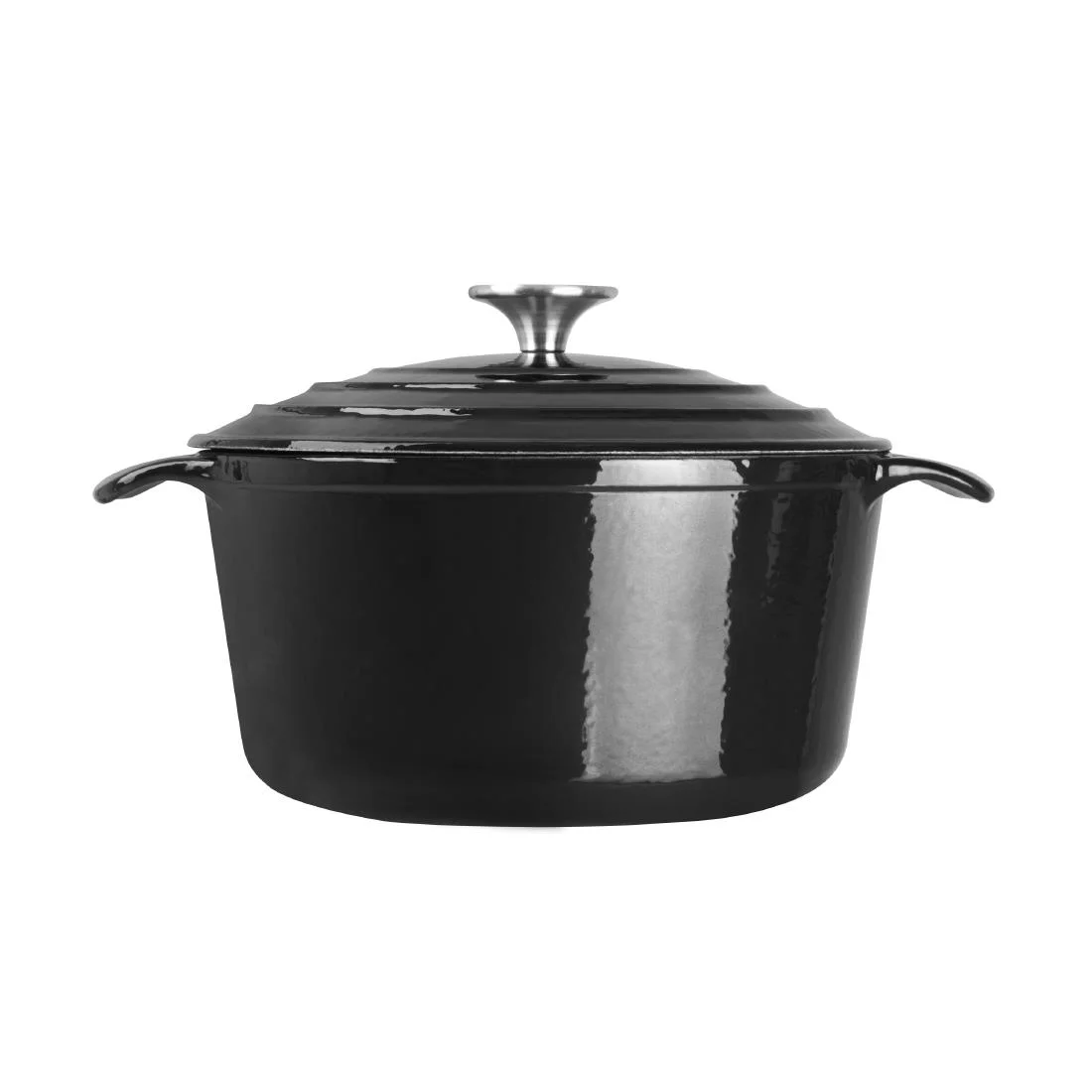 Vogue Black Round Casserole Dish 4Ltr - Image 5