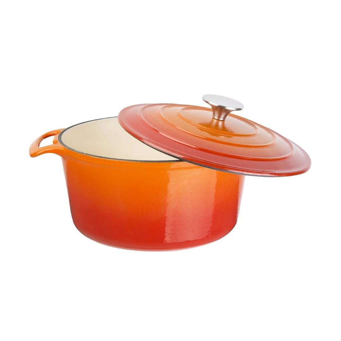 Vogue Orange Round Casserole Dish 4Ltr - Image 3