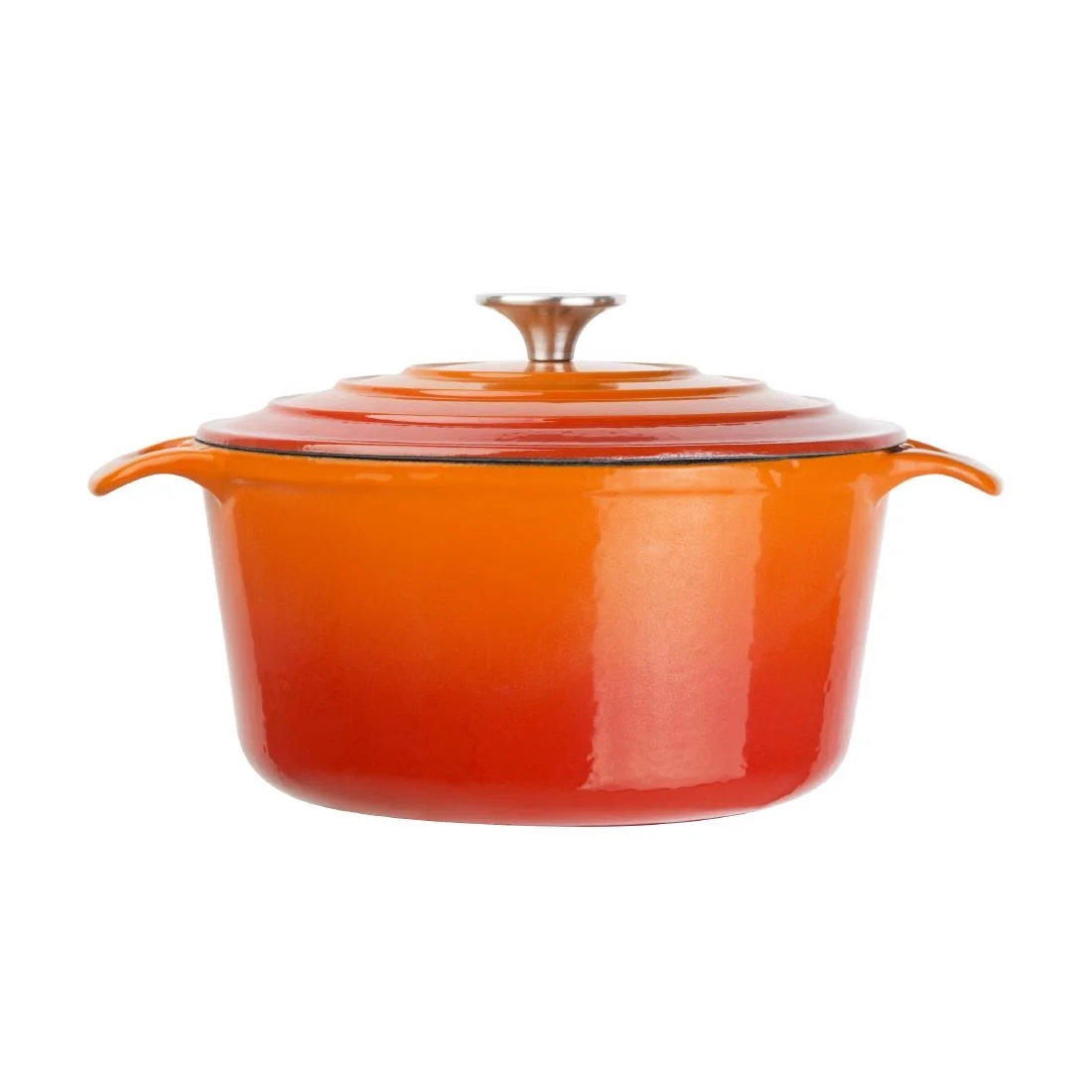 Vogue Orange Round Casserole Dish 4Ltr - Image 4