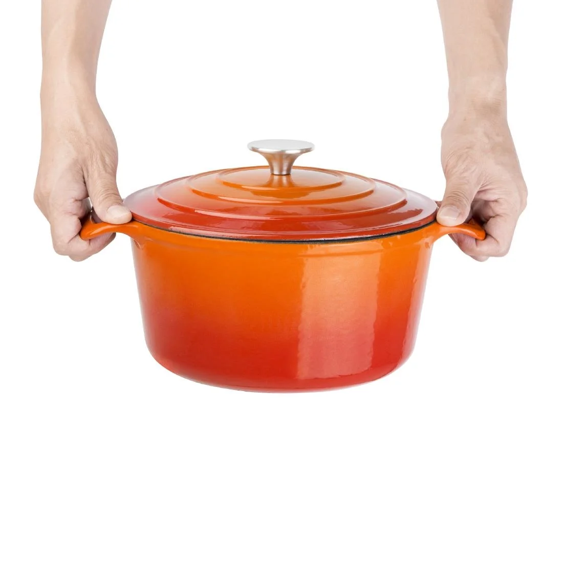 Vogue Orange Round Casserole Dish 4Ltr - Image 6