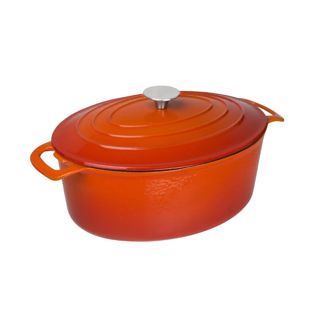 Vogue Orange Oval Casserole Dish 6Ltr - Image 3