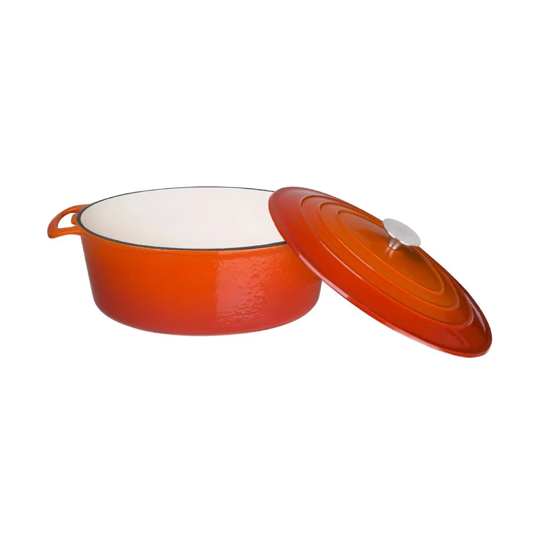 Vogue Orange Oval Casserole Dish 6Ltr - Image 4