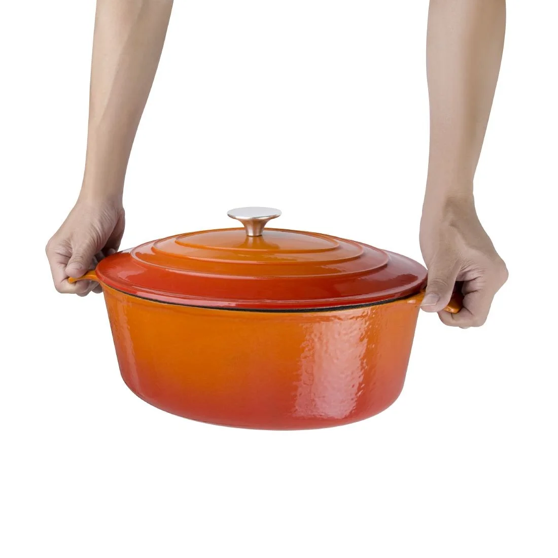 Vogue Orange Oval Casserole Dish 6Ltr - Image 7