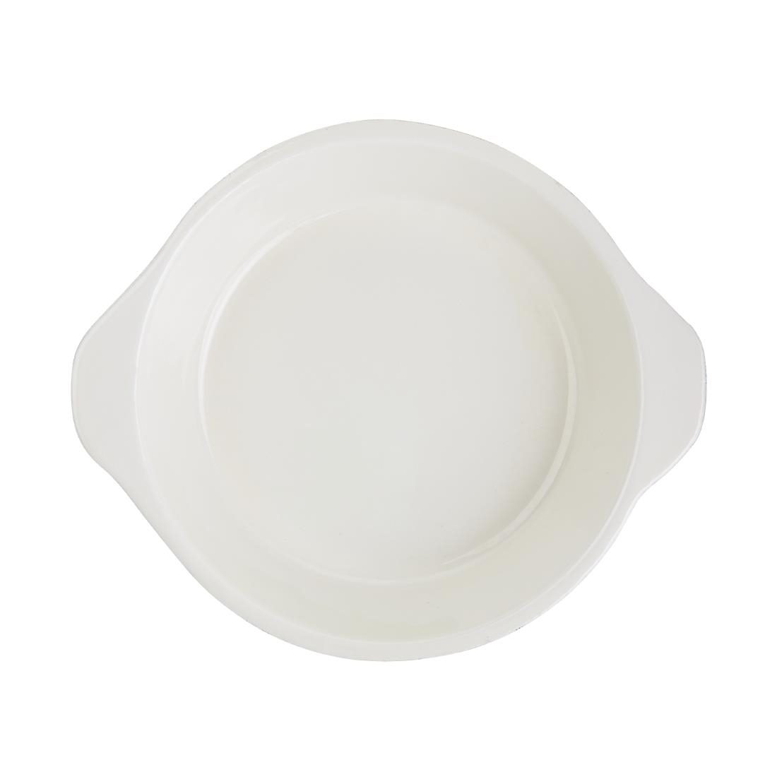 Vogue Orange Round Cast Iron Gratin Dish 400ml