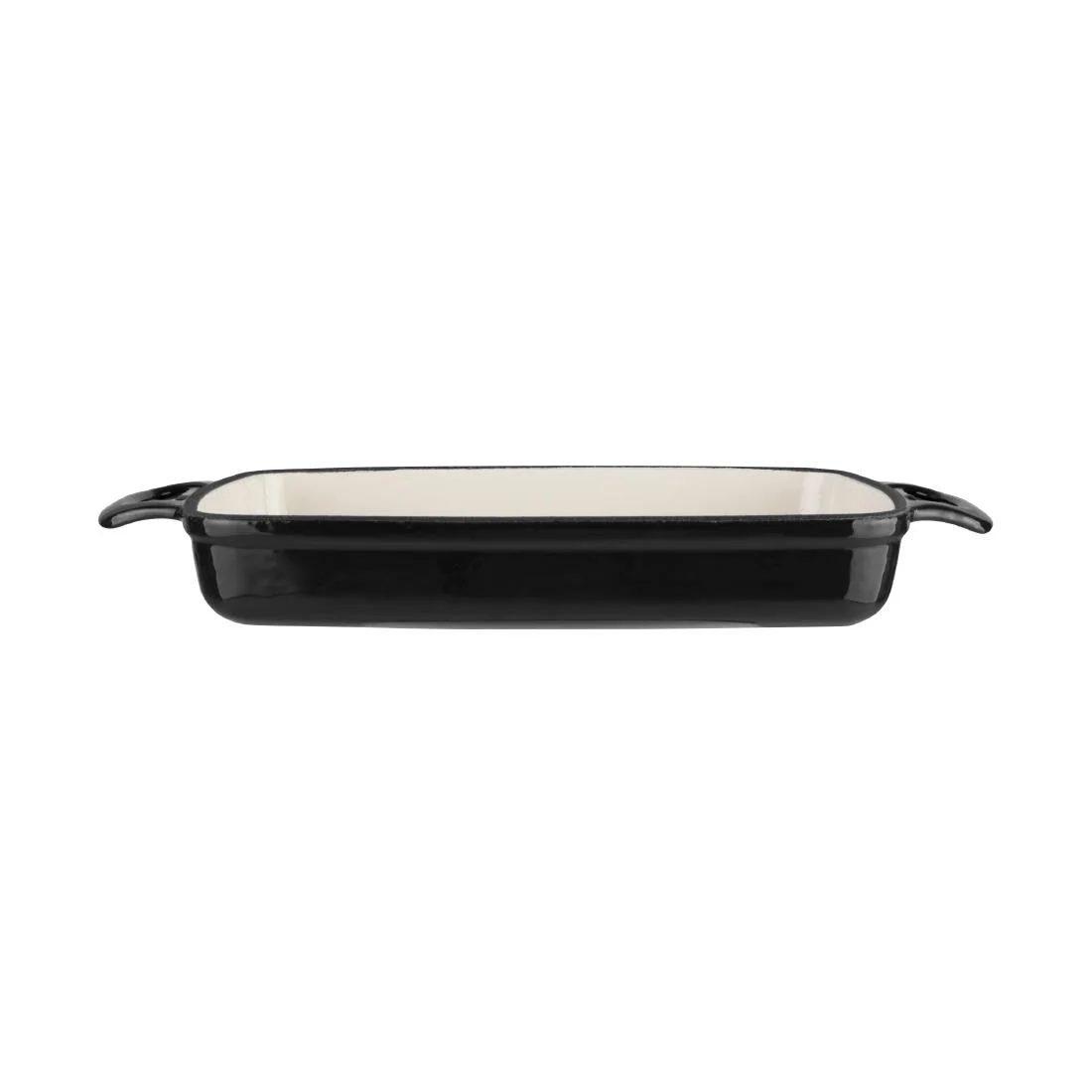 Vogue Black Rectangular Cast Iron Dish 2.8Ltr - Image 4