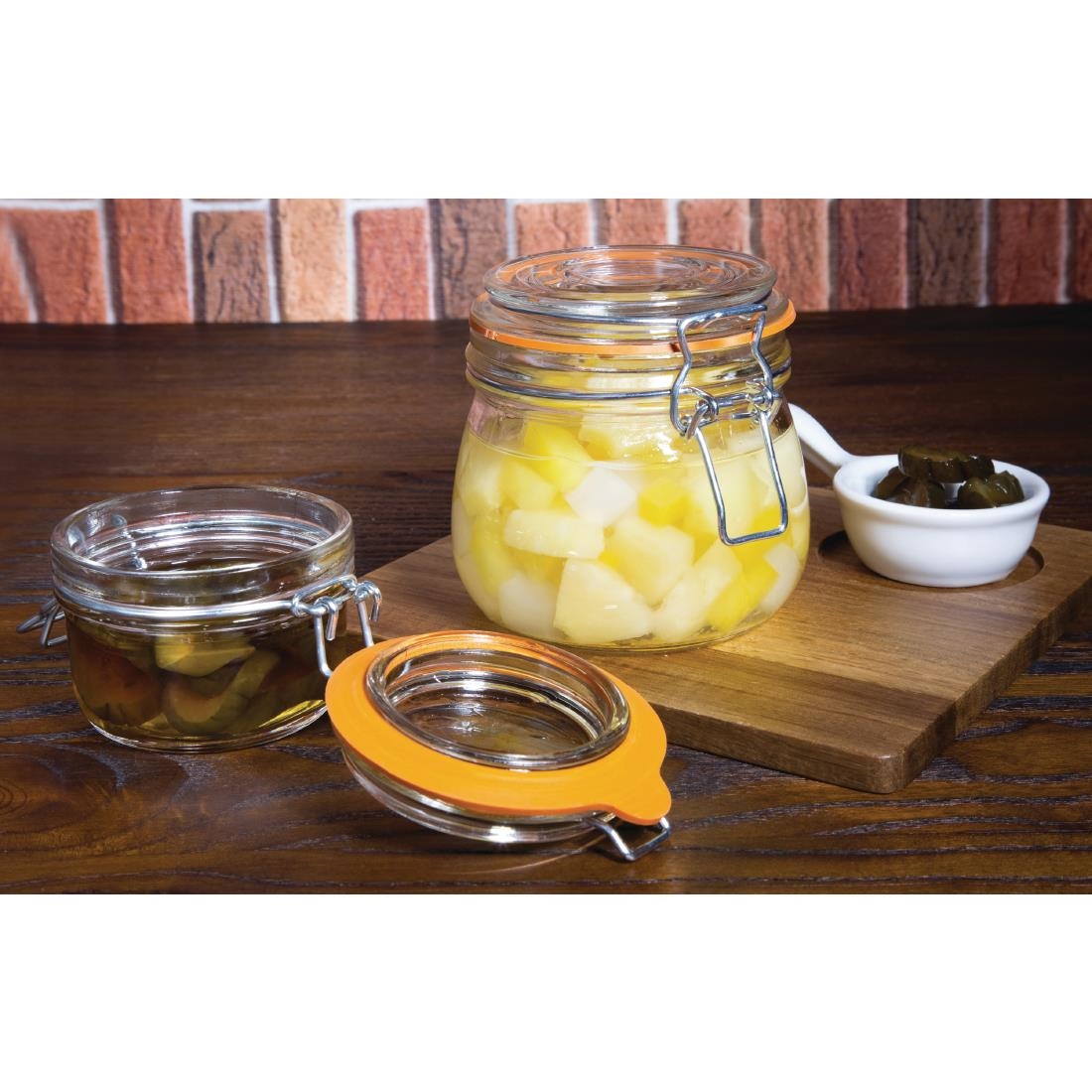 Six Vogue Preserve Jars 125ml